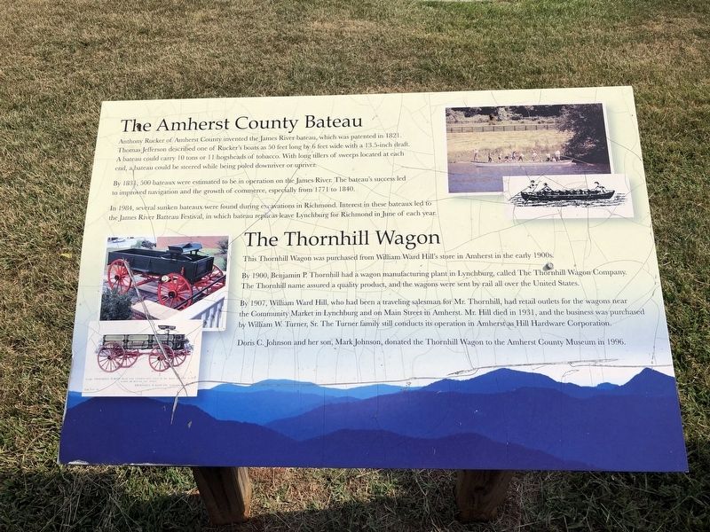 The Amherst County Bateau / The Thornhill Wagon Marker image. Click for full size.