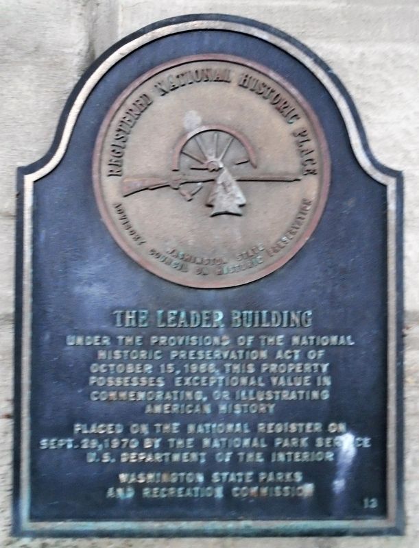 The Leader Building Marker image. Click for full size.