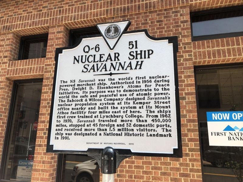 Nuclear Ship <i>Savannah</i> Marker image. Click for full size.