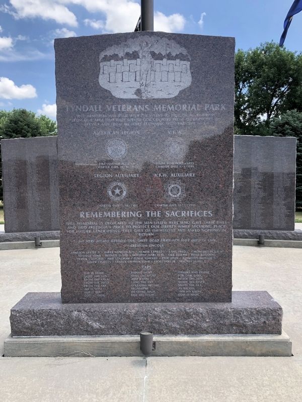 Tyndall Veterans Memorial Park Marker image. Click for full size.