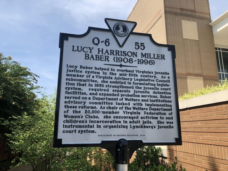 Lucy Harrison Miller Baber (1908-1996) Marker. Click for full size. Lucy Harrison Miller Baber (1908-1996) Marker image. Click for full size.