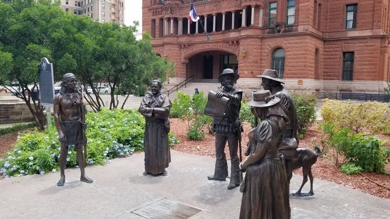 "The Founders" Marker is located on the ground in front of the statues. Click for full size. "The Founders" Marker is located on the ground in front of the statues image. Click for full size.