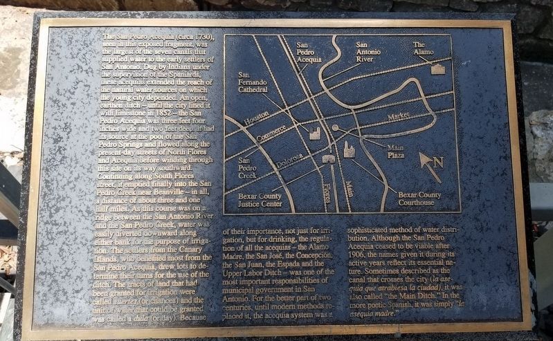 The Acequias of San Antonio Marker image. Click for full size.