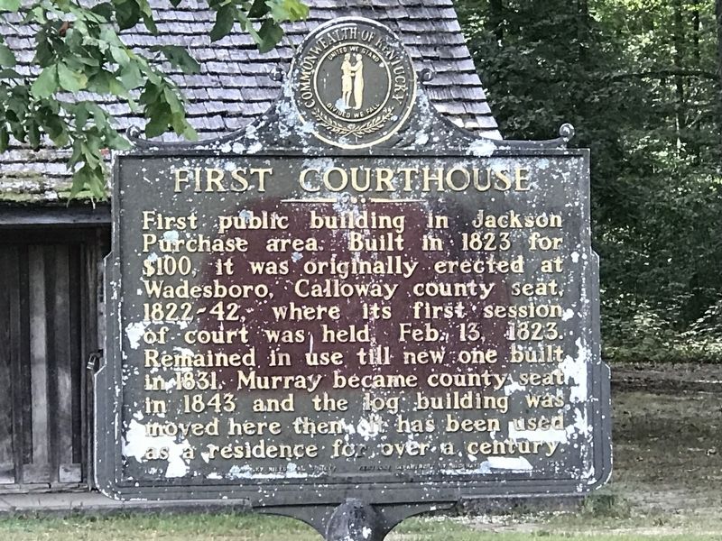 First Courthouse Marker image. Click for full size.
