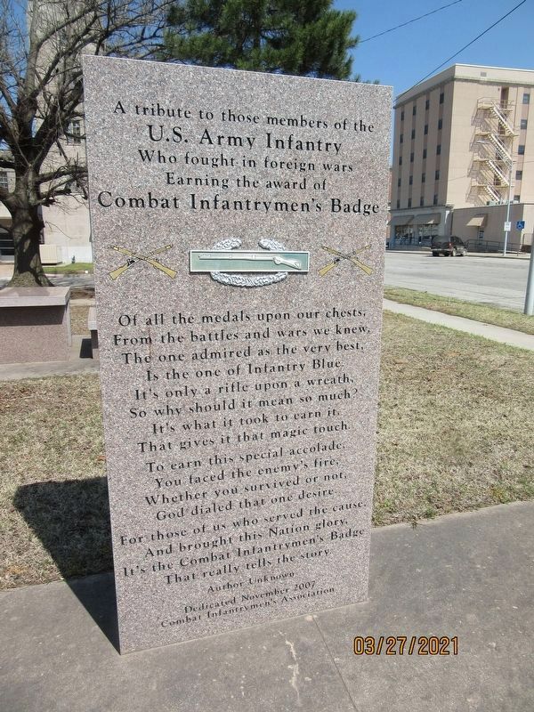 Pontotoc County War Memorial A tribute image. Click for full size.
