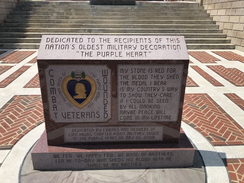 Purple Heart Memorial. Click for full size. Purple Heart Memorial image. Click for full size.