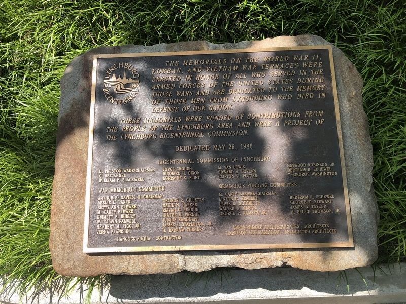 Nearby dedication plaque. Click for full size. Nearby dedication plaque image. Click for full size.