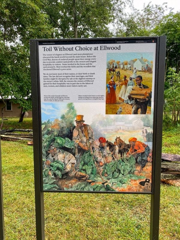 Toil Without Choice at Ellwood Marker. Click for full size. Toil Without Choice at Ellwood Marker image. Click for full size.
