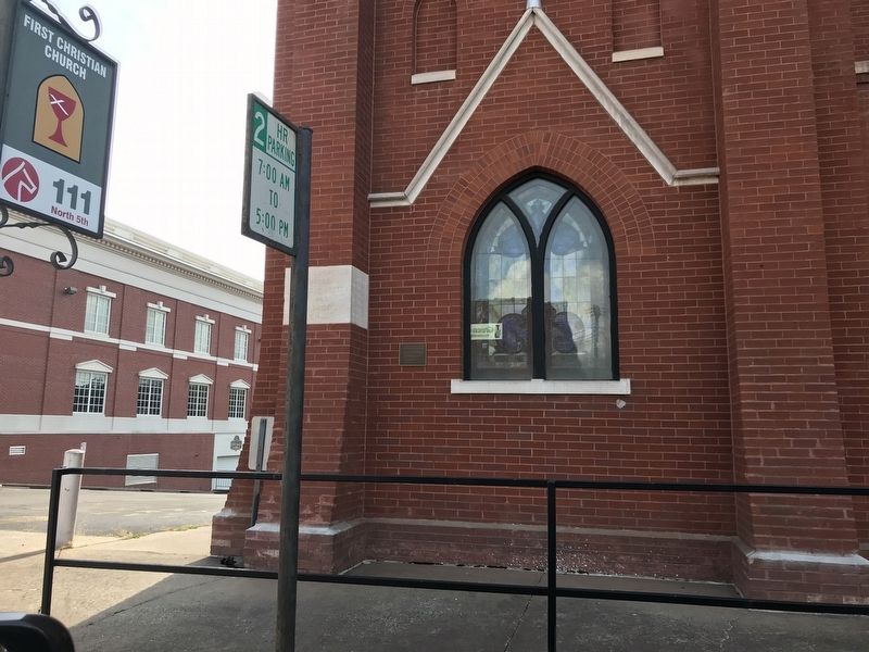First Christian Church Marker. Click for full size. First Christian Church Marker image. Click for full size.
