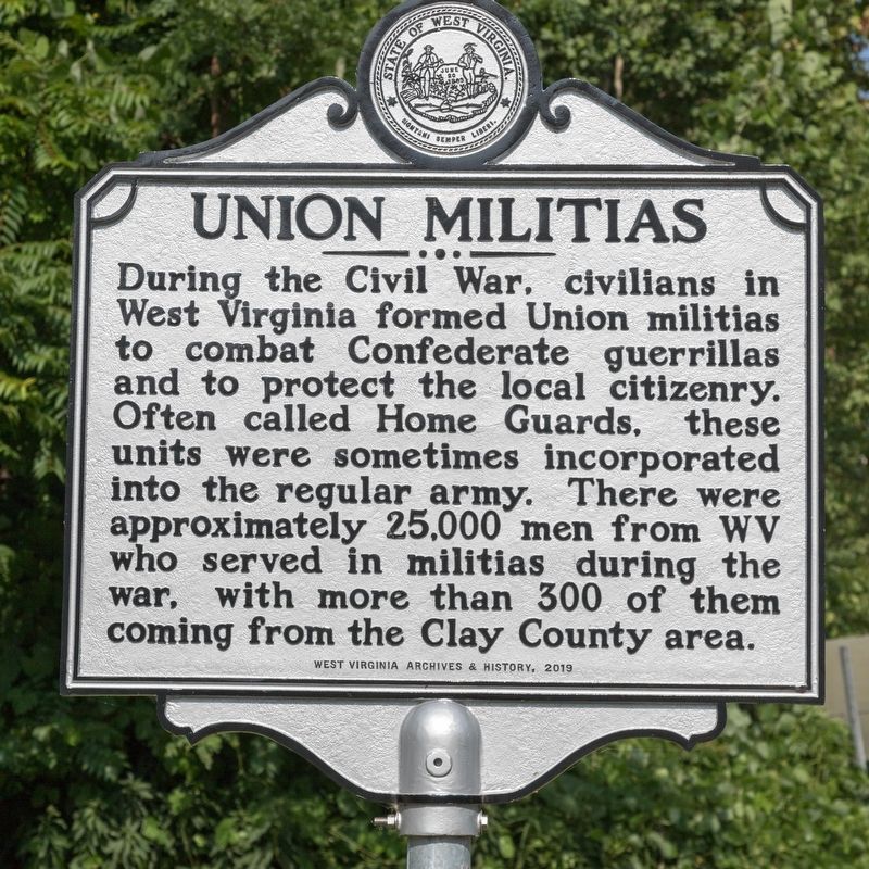 Union Militias Marker. Click for full size. Union Militias Marker image. Click for full size.