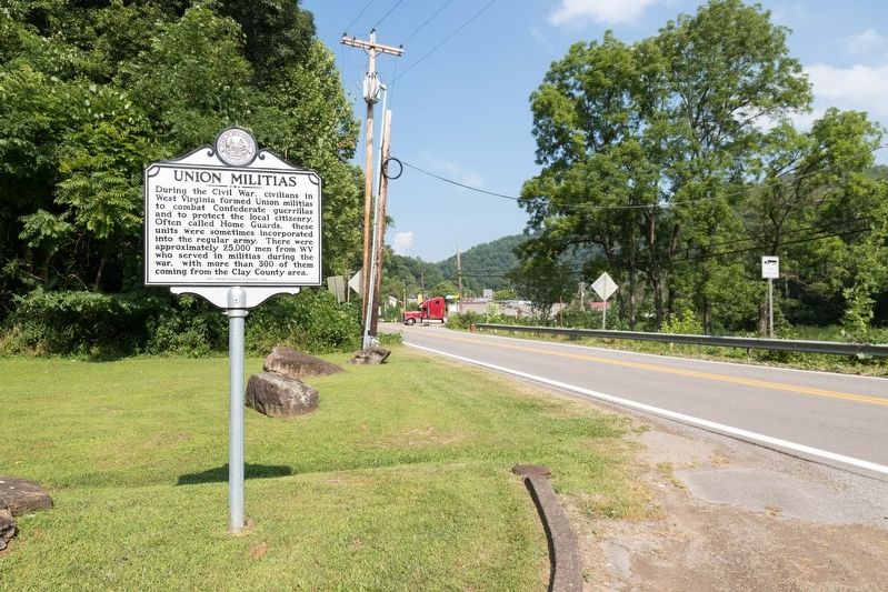 Union Militias Marker. Click for full size. Union Militias Marker image. Click for full size.
