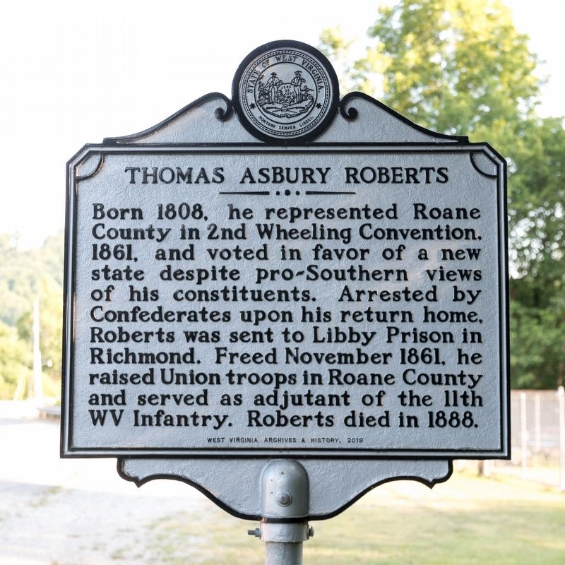 Thomas Asbury Roberts Marker. Click for full size. Thomas Asbury Roberts Marker image. Click for full size.