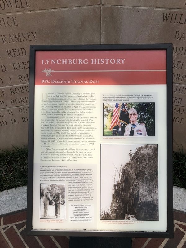 Lynchburg History Marker image. Click for full size.