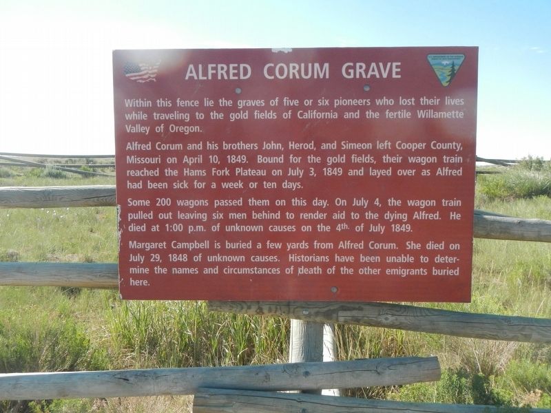 Alfred Corum Grave Marker image. Click for full size.