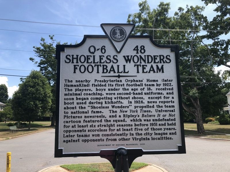 Shoeless Wonders Football Team Marker. Click for full size. Shoeless Wonders Football Team Marker image. Click for full size.