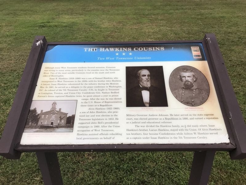 The Hawkins Cousins Marker image. Click for full size.