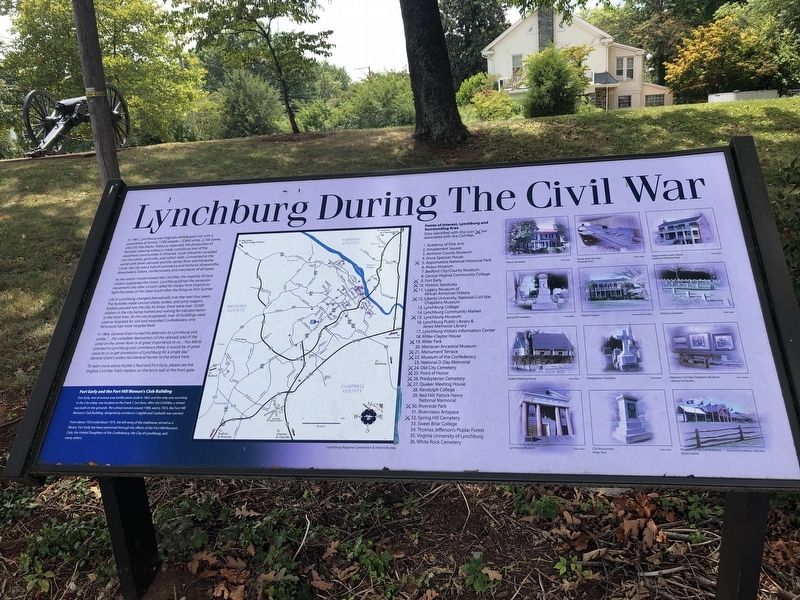 Lynchburg During The Civil War Marker. Click for full size. Lynchburg During The Civil War Marker image. Click for full size.