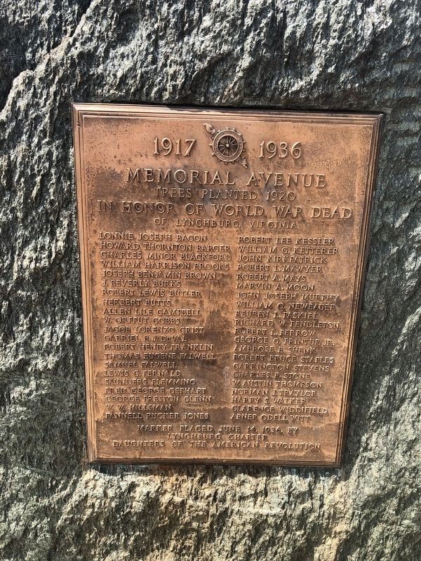 Memorial Avenue Marker image. Click for full size.