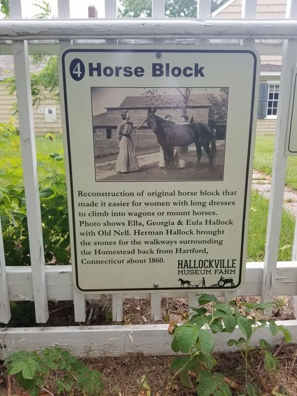 Horse Block Marker. Click for full size. Horse Block Marker image. Click for full size.