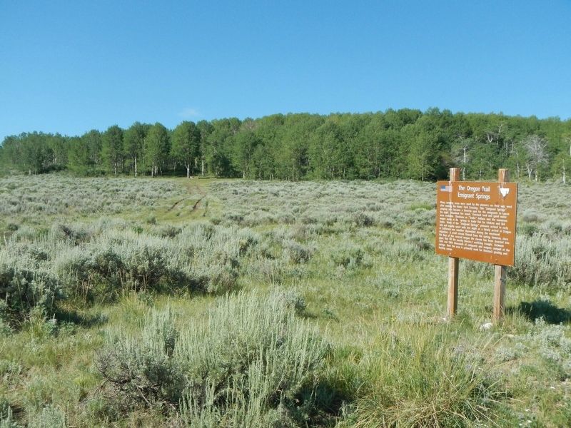 Emigrant Springs and Marker image. Click for full size.