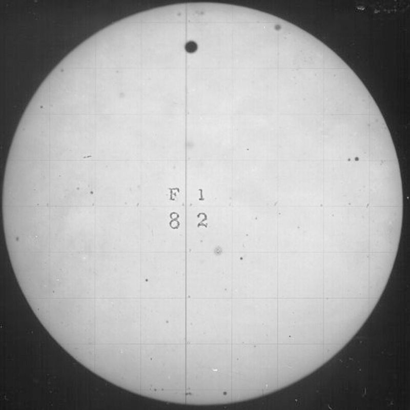 The Venus transit of 1882 image. Click for full size.