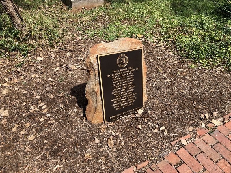 Revolutionary War Veterans Buried in the Cemetery Marker. Click for full size. Revolutionary War Veterans Buried in the Cemetery Marker image. Click for full size.