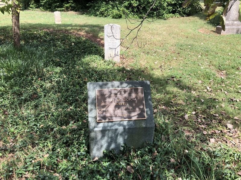 Henry Holdcroft Norvell Marker. Click for full size. Henry Holdcroft Norvell Marker image. Click for full size.