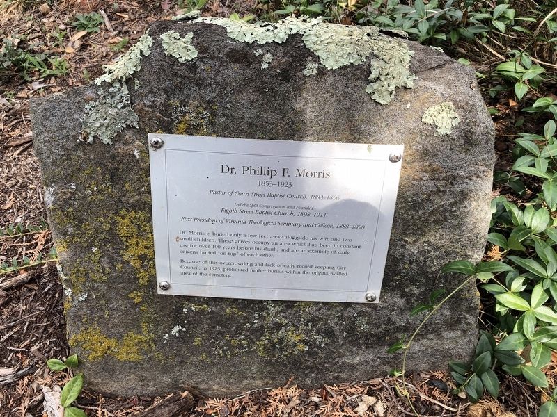 Dr. Phillip F. Morris Marker. Click for full size. Dr. Phillip F. Morris Marker image. Click for full size.