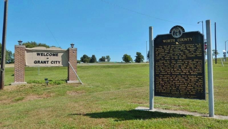 Worth County Marker. Click for full size. Worth County Marker image. Click for full size.