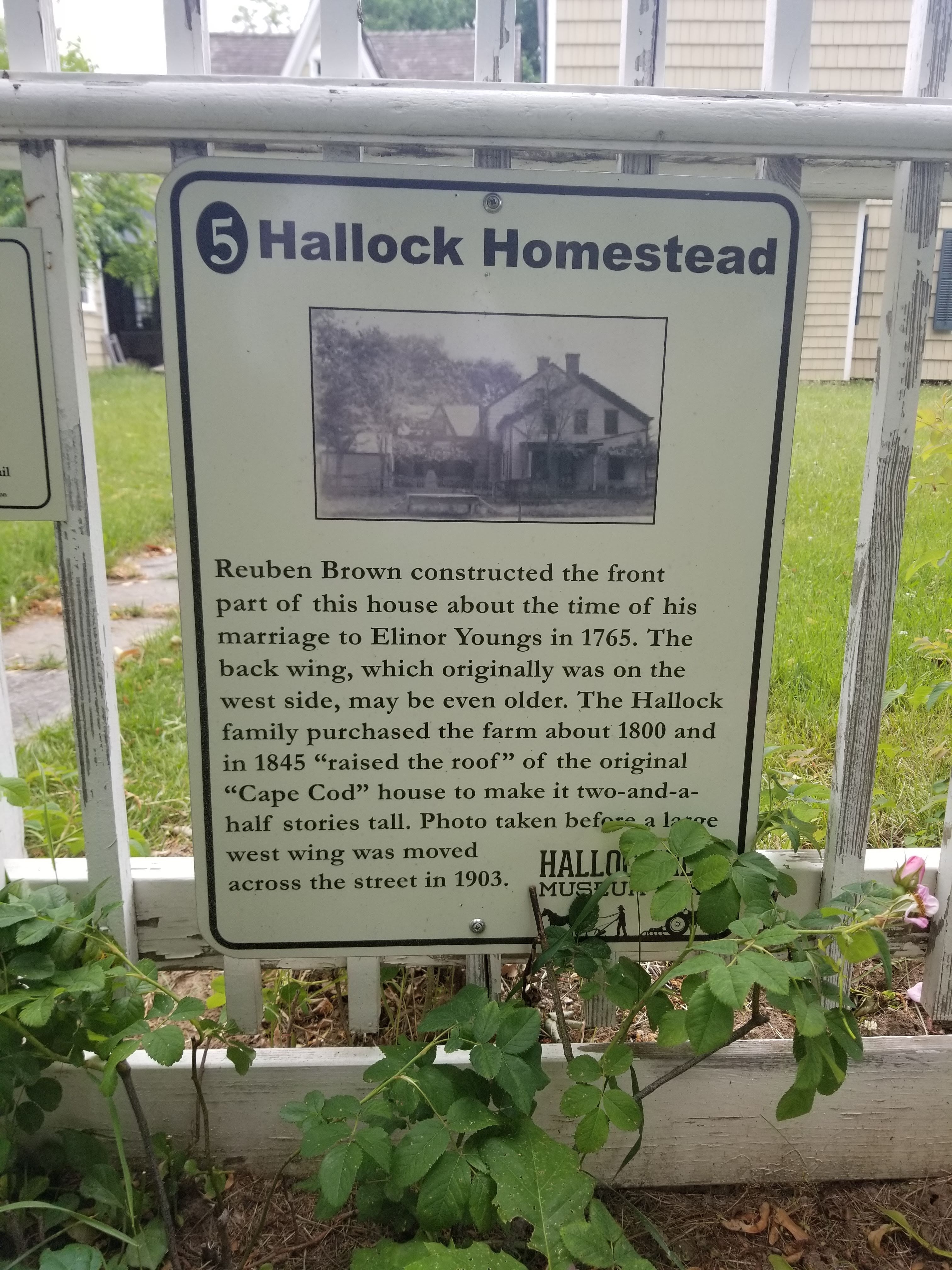 Hallock Homestead Marker