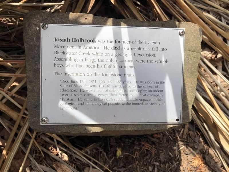 Josiah Holbrook Marker. Click for full size. Josiah Holbrook Marker image. Click for full size.
