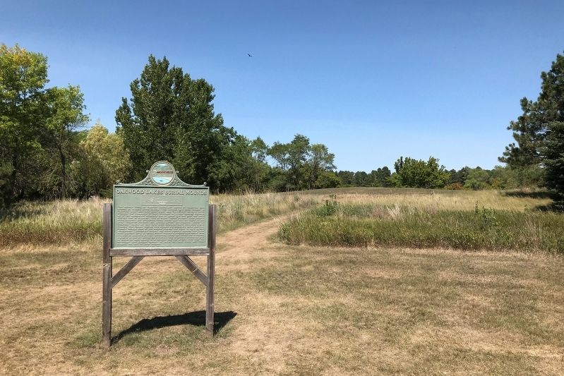Oakwood Lakes Burial Mounds Marker image. Click for full size.