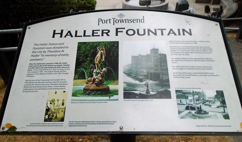 Haller Fountain Marker image. Click for full size.