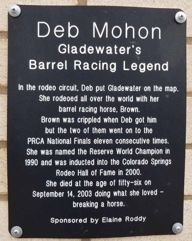 Deb Mohon Marker. Click for full size. Deb Mohon Marker image. Click for full size.