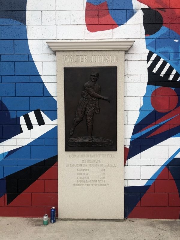 Walter Johnson Marker. Click for full size. Walter Johnson Marker image. Click for full size.