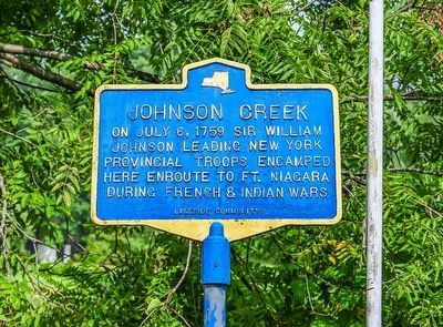 Johnson Creek Marker. Click for full size. Johnson Creek Marker image. Click for full size.