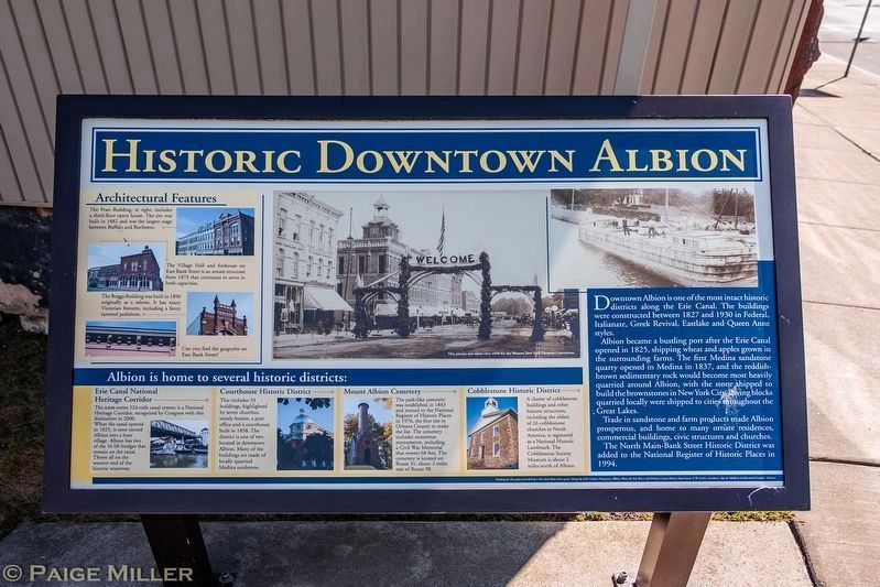 Historic Downtown Albion Marker image. Click for more information.