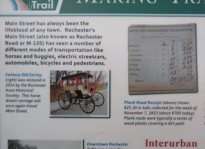 Making Tracks on Main Street Marker � top left image image. Click for full size.