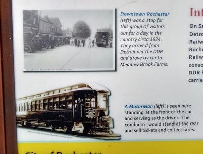 Making Tracks on Main Street Marker � bottom left images image. Click for full size.