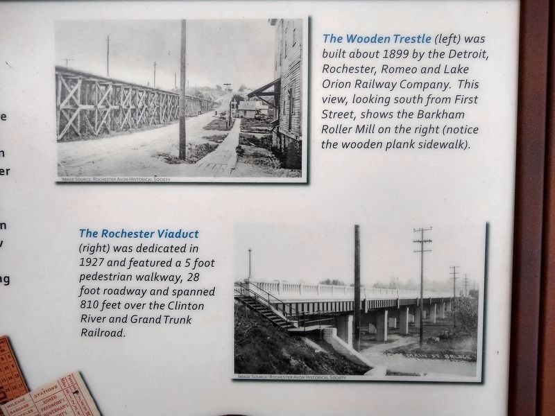 Making Tracks on Main Street Marker � top right images image. Click for full size.