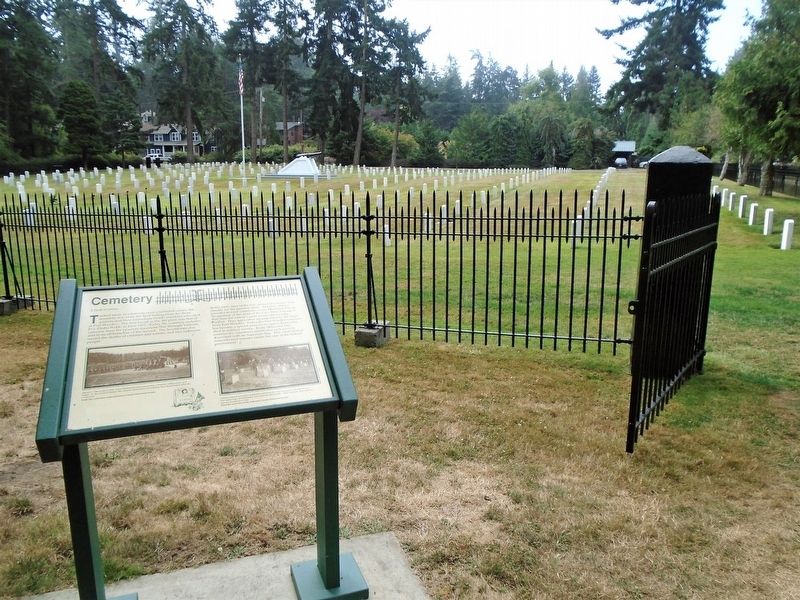 Fort Worden Cemetery and Marker image. Click for full size.