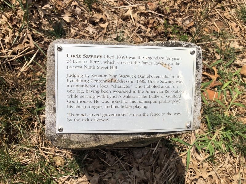 Uncle Sawney Marker. Click for full size. Uncle Sawney Marker image. Click for full size.