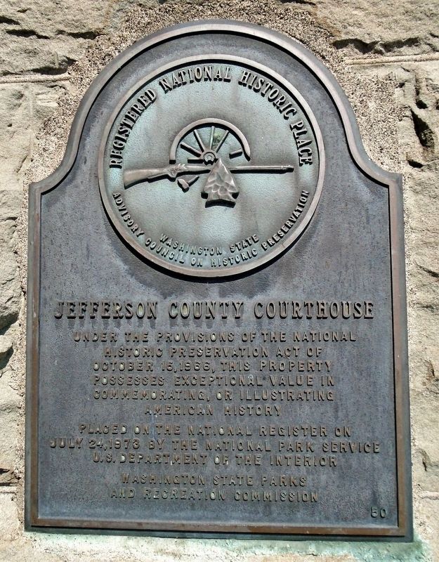 Jefferson County Courthouse NRHP Marker. Click for full size. Jefferson County Courthouse NRHP Marker image. Click for full size.
