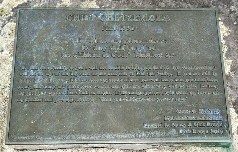 Chief Chetzemoka Marker. Click for full size. Chief Chetzemoka Marker image. Click for full size.