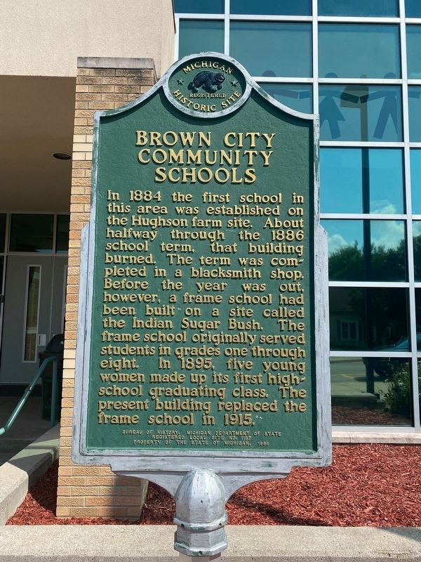 Brown City Community Schools Marker image. Click for full size.