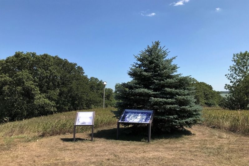Legend of the Separation of the Lakes Markers image. Click for full size.