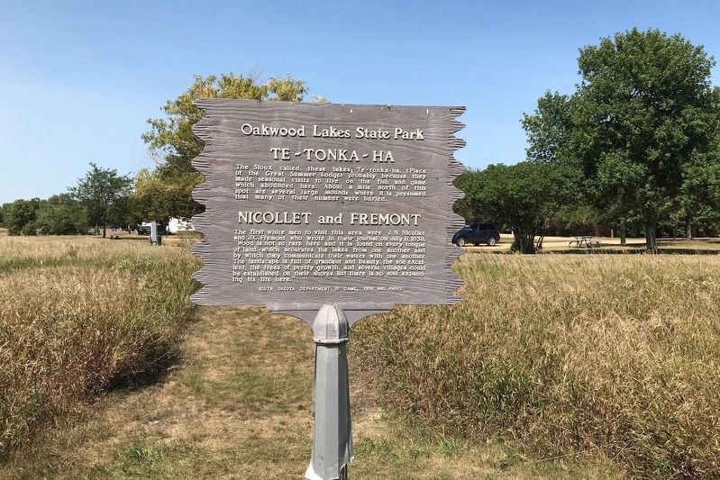 Oakwood Lakes State Park Marker image. Click for full size.