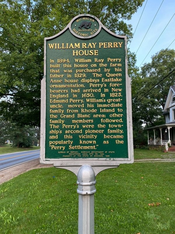 William Ray Perry House Marker image. Click for full size.