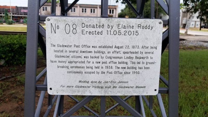Gladewater Post Office Marker image. Click for full size.