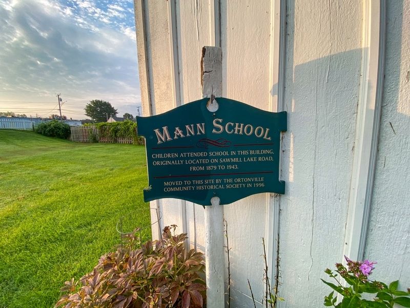 Mann School Marker. Click for full size. Mann School Marker image. Click for full size.